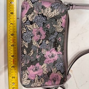 Flower Coach bag crossbody or wristlet